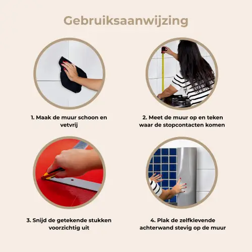Mozaïek - Tegels- Glanzend - Blauw keuken achterwand 2 middel 871 -gebruiksaanwijzing_NL