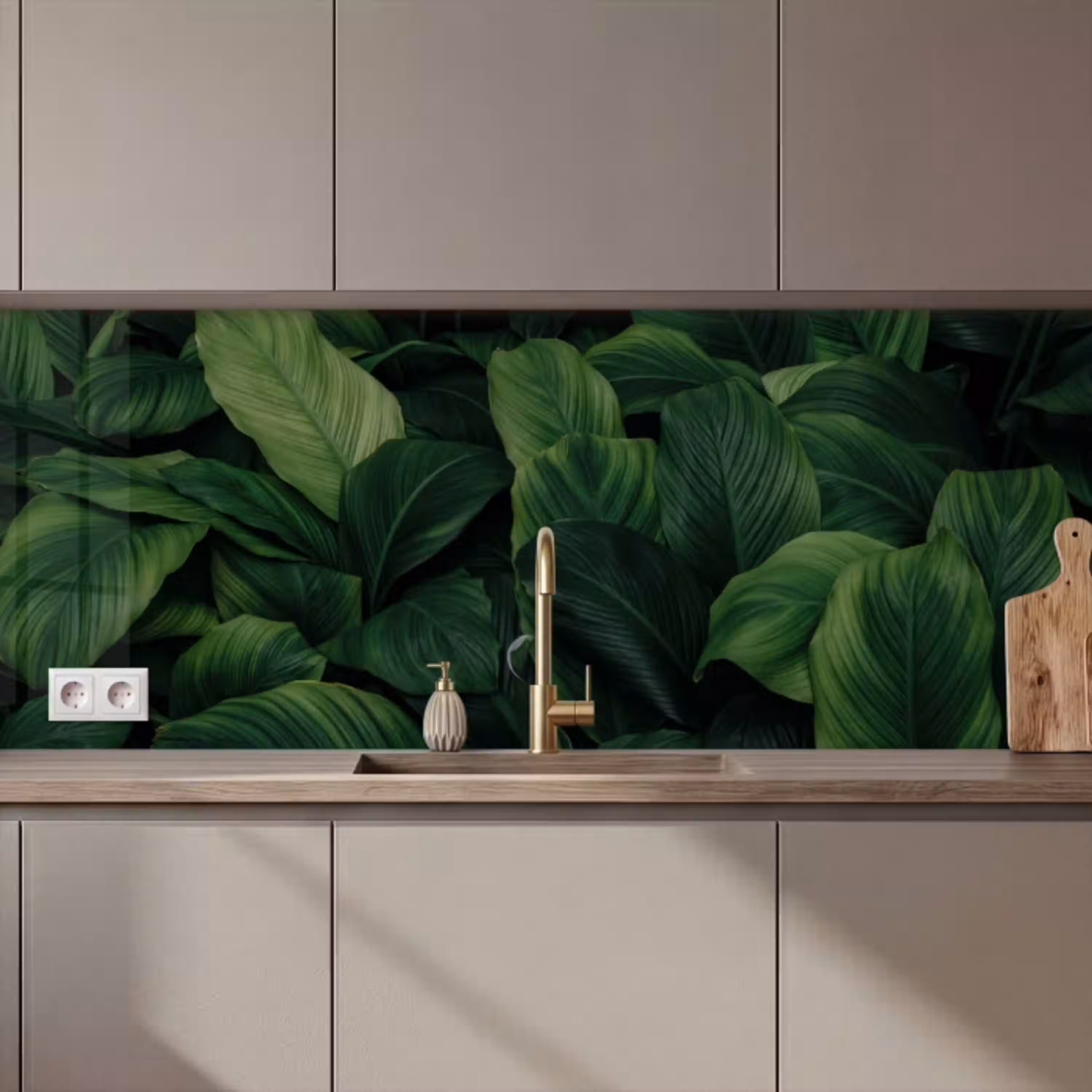 Natuur - Tropisch - Bladeren - Groen keuken achterwand 2 middel zz_3dshopping