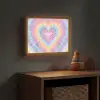 Hartvorm - Pastelkleuren - Tie Dye Light Box met batterij (Wandlamp kind) middel -sfeer5_kind