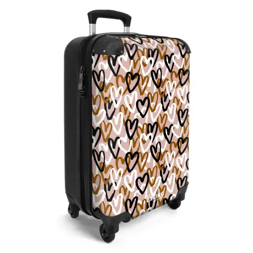 Driedubbele hartenlaag NBS - Handbagage koffer - Kinderen Unisex middel -productfoto_3d