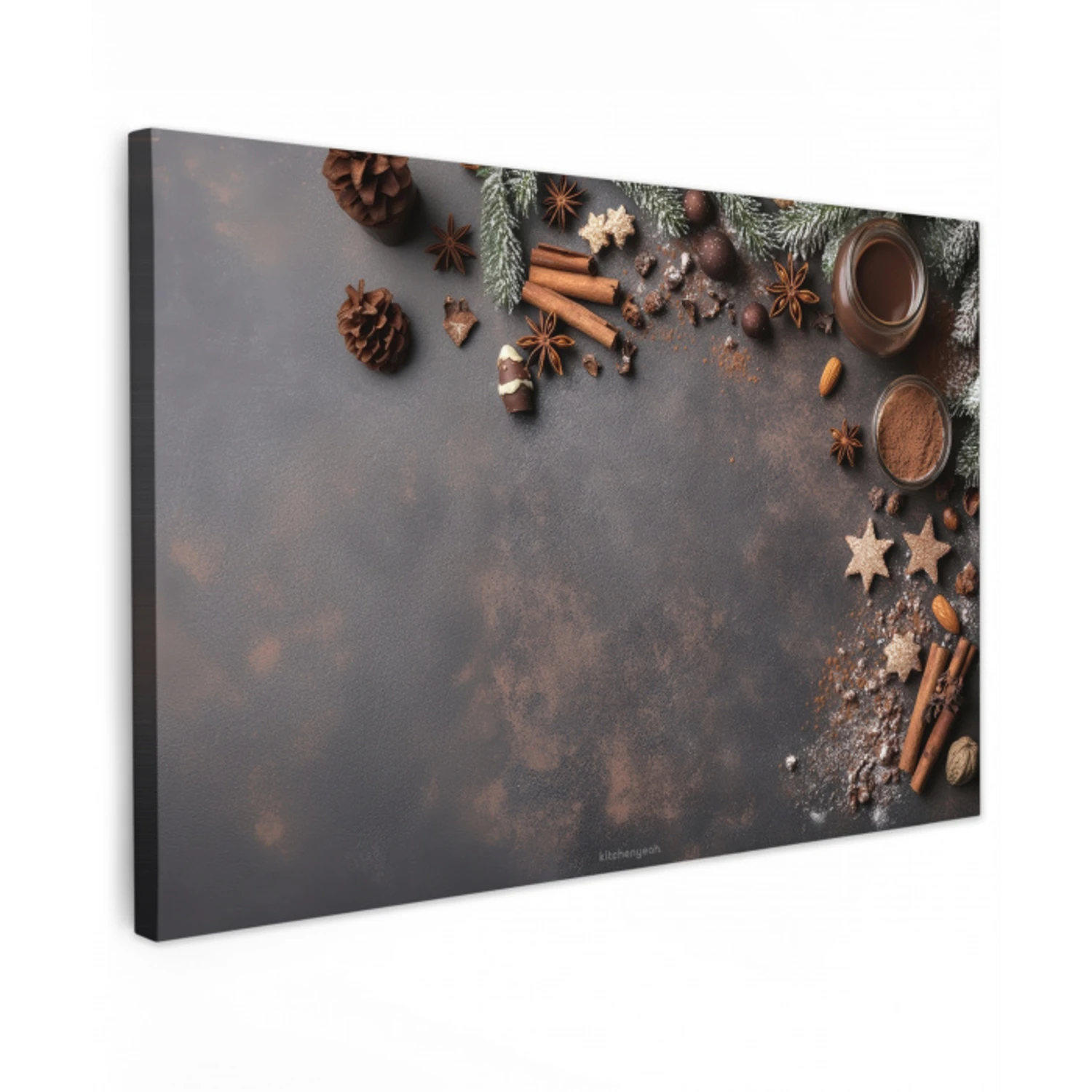 Winter - Kerst - Specerijen - Beton canvas 2cm klein -z3d
