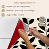 Botanisch - Dessin - Zwart - Beige keuken achterwand spatscherm klein 900 -spatscherm_NL