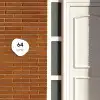 Wit vlak - Modern Naambord Organisch middel -sfeer3