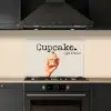 Cupcake - Zoet - Kers keuken achterwand spatscherm klein -sfeer1