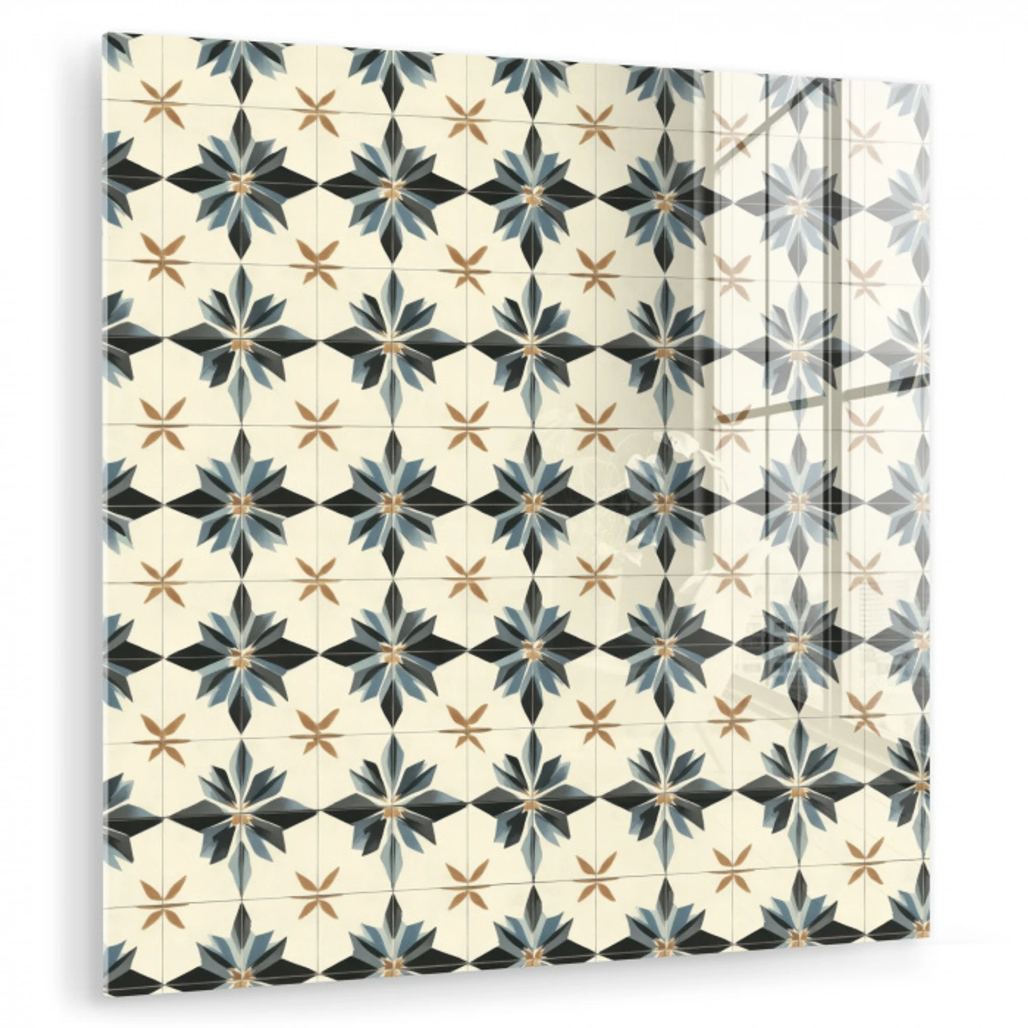 Sierlijk - Ornament - Blauw plexiglas 5mm klein 11 -zzzproduct_nieuw