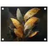 Gouden Bladcompositie – Botanische Luxe tuinposter los doek klein -3d