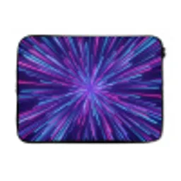 Dynamisch - Ruimte - Kleurrijk laptophoes neopreen klein -3d