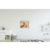 Kerst - Hert - Gewei - Kerstbal - Rendier textielposter latten blank klein -kinderkamer