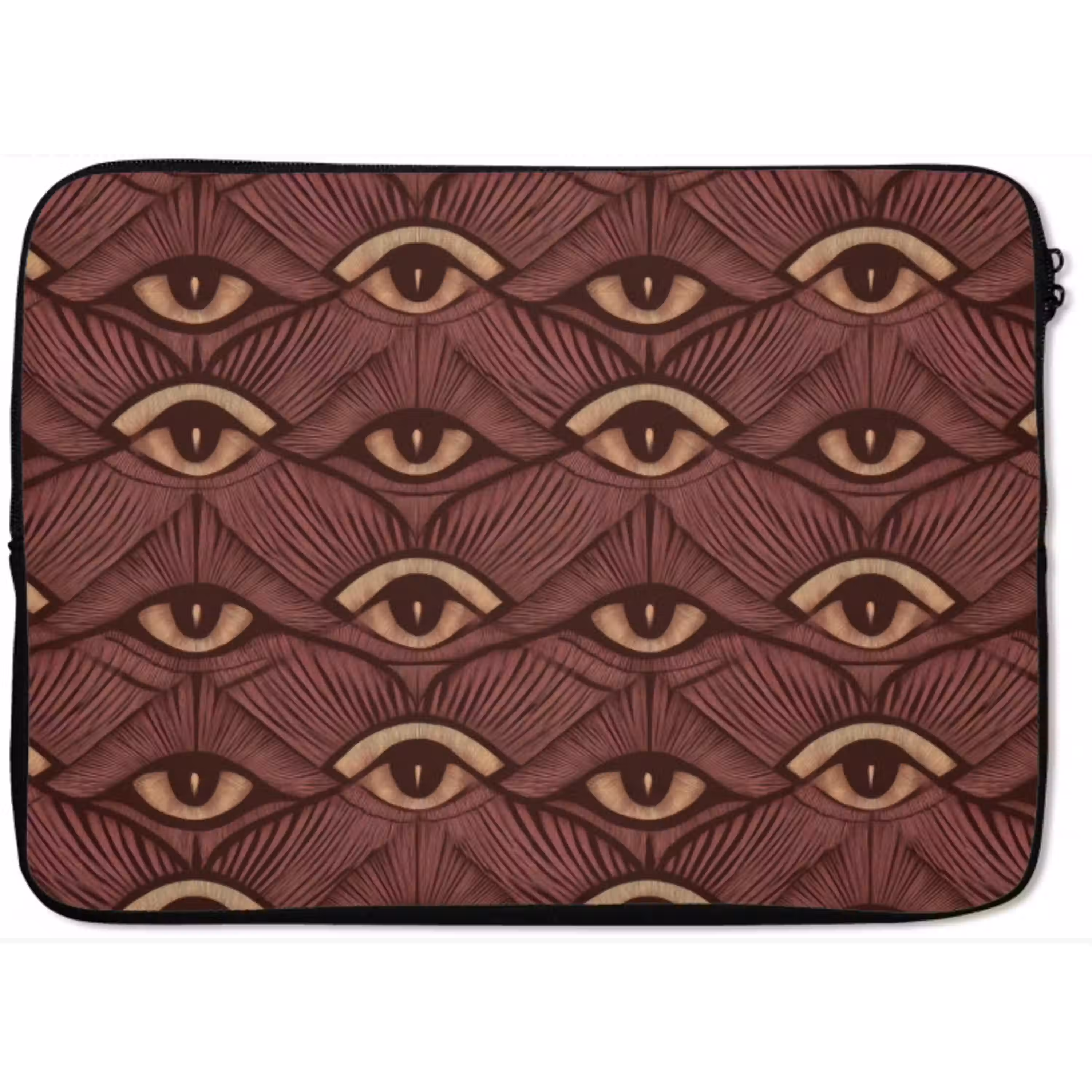 Mystiek - Ogen - Bruin laptophoes neopreen klein 279 -zkaufland3dotto