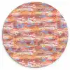 Vloeiend - Olie - Verf - Kleur Wandcirkel plexiglas klein 852 -3d