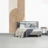 Symmetrische bocht - Koperkleurig fotobehang vinyl groot -slaapkamer