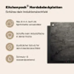 Beton - Grijs - donker Inductie beschermer vinyl 3mm middel -zzzzzzusp-haakje_DE