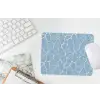 Organisch - Patroon - Blauw muismat rubber klein 262 -witbureau