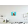 Ara - Koksmuts - Sokkel - Grappig textielposter latten blank klein -kinderkamer