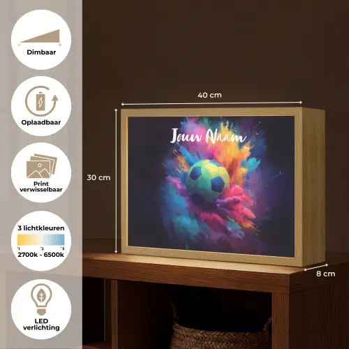 Neon - Bal - Kleurrijk Light Box met batterij (Wandlamp kind) middel -USP_websiteoverzichtNL