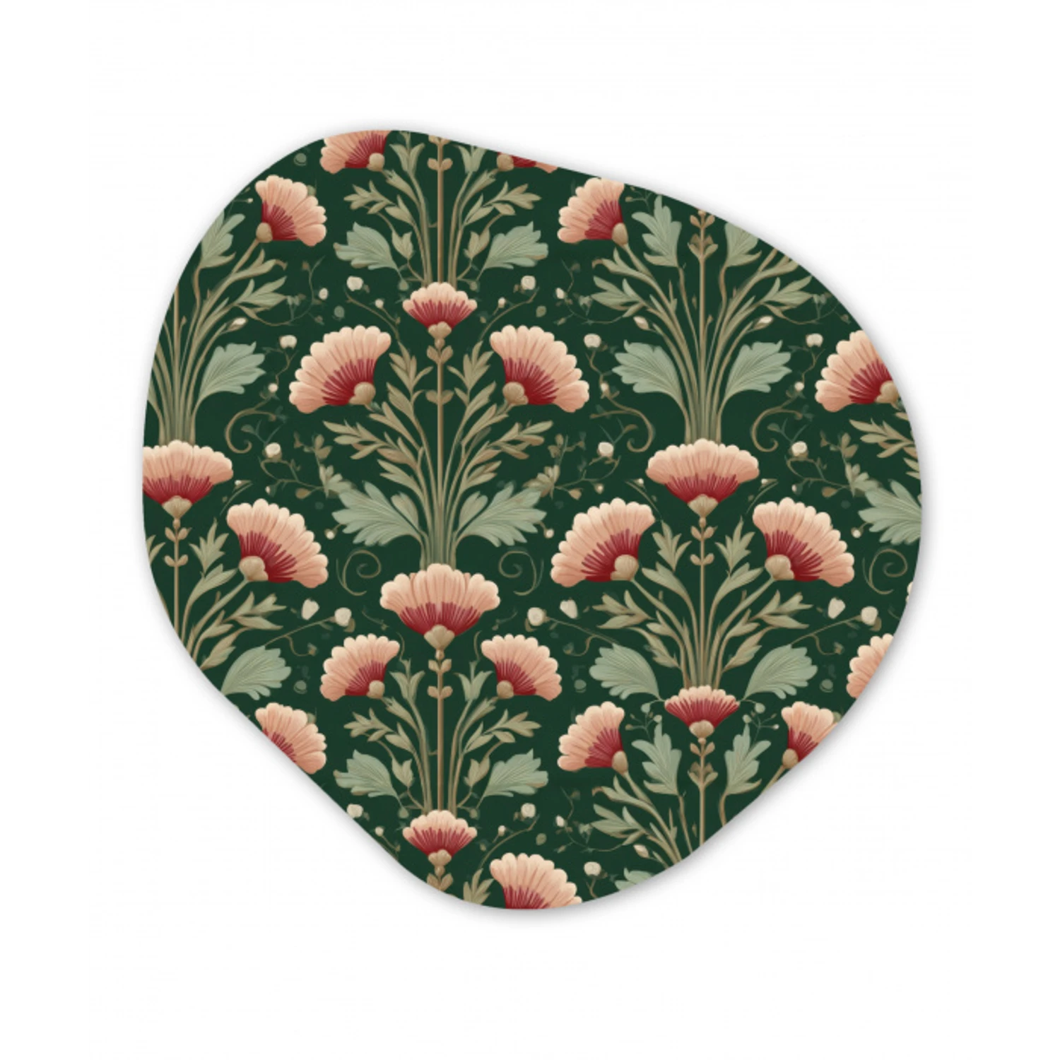 Patroon - Botanisch - Kleurrijk Wandcirkel Organisch Aluminium middel 851 -3d