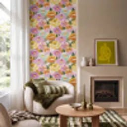 Lelies - Aquarel - Pastel Behang Vinyl klein 1060 -sfeer2