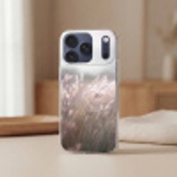 Graspluimen - Wind - Beige - Mistig Telefoonhoesje iPhone 17 Pro klein -sfeer2