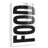 Food - Zwart - Wit - Decoratie plexiglas 5mm klein -zzzproduct_nieuw