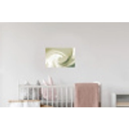 Abstract - Penseelstreken - Golven - Groen Muursticker klein -kinderkamer