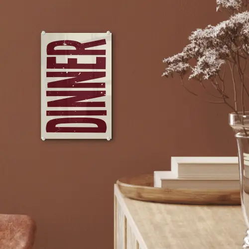 Eten - Decoratie - Rood - Vintage plexiglas 5mm klein -sfeer5