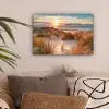 Duin - Planten - Zonsondergang - Strand - Zee canvas 2cm klein -sfeer1