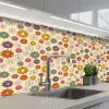 Vintage - Patronen - Bloem - Planten keuken achterwand 2 middel 871 -3d_schuin
