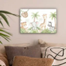 Dieren - Jungle - Pastel canvas 2cm klein -sfeer1