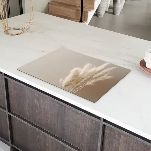 Zachte Fluistering van Pampasgras Inductie beschermer vinyl 3mm klein -sfeer8