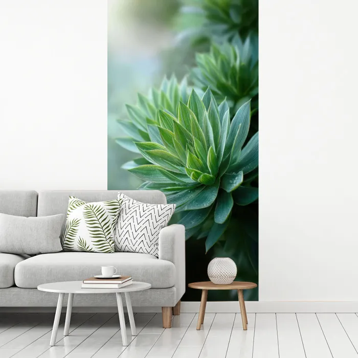 Blad - Plant - Groen - Textuur fotobehang vinyl groot -woonkamer