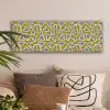 Groen - Retro - Hartjes - Patroon canvas 2cm klein 828 -sfeer1