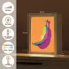 Felle kleuren - Banaan - popart Light Box met kabel (Tafellamp) klein -USP_NL