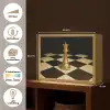 Koningin - Schaakstuk - Geblokt - Goud Light Box met batterij (Wandlamp) middel -USP_websiteoverzichtNL
