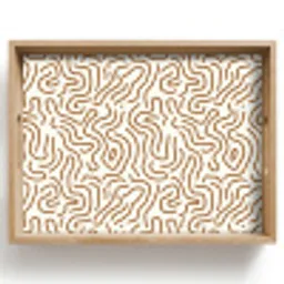 Minimalistisch - Patroon - Terracotta Dienblad Rechthoek middel 911 -z3d_shopping