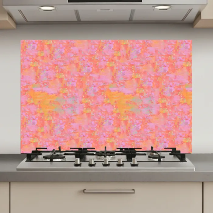 Vloeiend - Verf - Perzik keuken achterwand spatscherm klein 900 -3d_website
