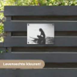 Silhouet - Vrouw - Surfplank - Water tuinposter los doek klein -sfeer3