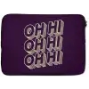 Oh hi - Paars - 3D laptophoes neopreen klein -zkaufland3dotto