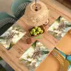 Bloesems - Zonlicht - Quote - Wit Placemat vinyl groot -zzsfeer5_Kitchenyeah-website