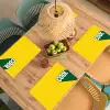 Cool - Geel - Groen Placemat vinyl groot -zzsfeer5_Kitchenyeah-website
