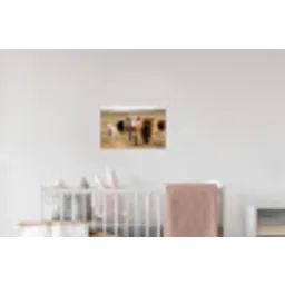 Runderen - Kudde - Landschap - Weide - Rustig Muursticker klein -kinderkamer