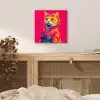 Kat - Kimono - Bloemen - Roze aluminium wit klein -sfeer3