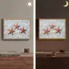 Zeesterren - Water - Helder Light Box met batterij (Wandlamp) middel -sfeer3