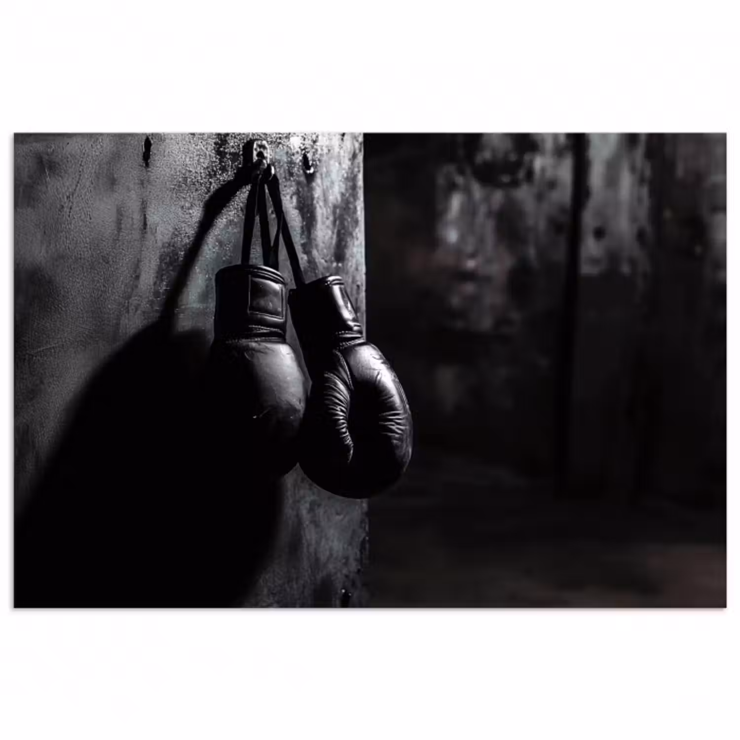 Poster - Boxhandschuhe - Wand - Dunkel - Schwarz