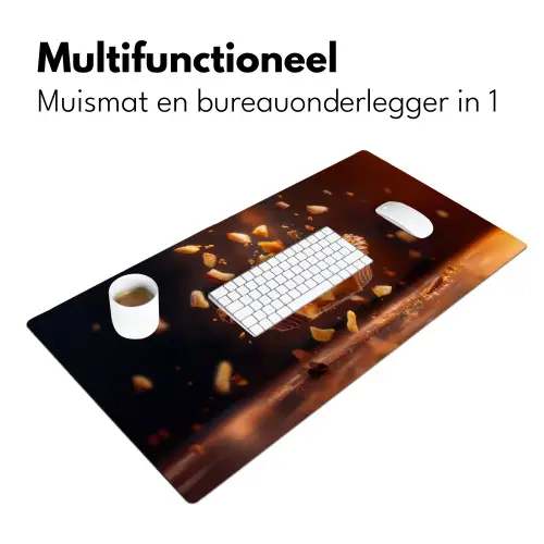 Appel - Taart - Warm - Eten Muismat XXL klein -sfeer4