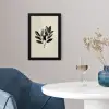 Ovaal - Olijfgroen - Simpel fotolijst zwart zonder passe partout klein -sfeer4