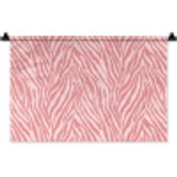 Zebra - Print - Roze Wandkleed katoen klein 269 -zz3d