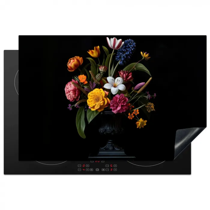 Lente - Bloemen - Klassiek - Vaas Inductie beschermer vinyl 3mm klein -3d