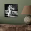 Paard - Hout - Schaalbord - Zwart plexiglas 5mm klein -sfeer3