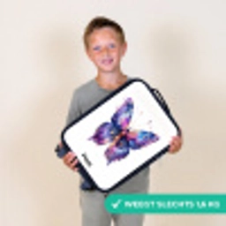 Paarse prachtvlinder Kinderkoffer - Zwart klein -sfeer4_NL