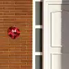 Rode bloemen - Modern Naambord Organisch middel -sfeer3
